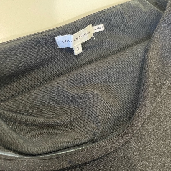 Good American Black Strapless Dress Body Con Mini Dress Tube Top Party Small New - Picture 8 of 9